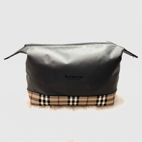 BURBERRY Vintage Authentic Womens/Mens Toiletry/Travel/Cosmetic Bag Large - Picture 4 of 9